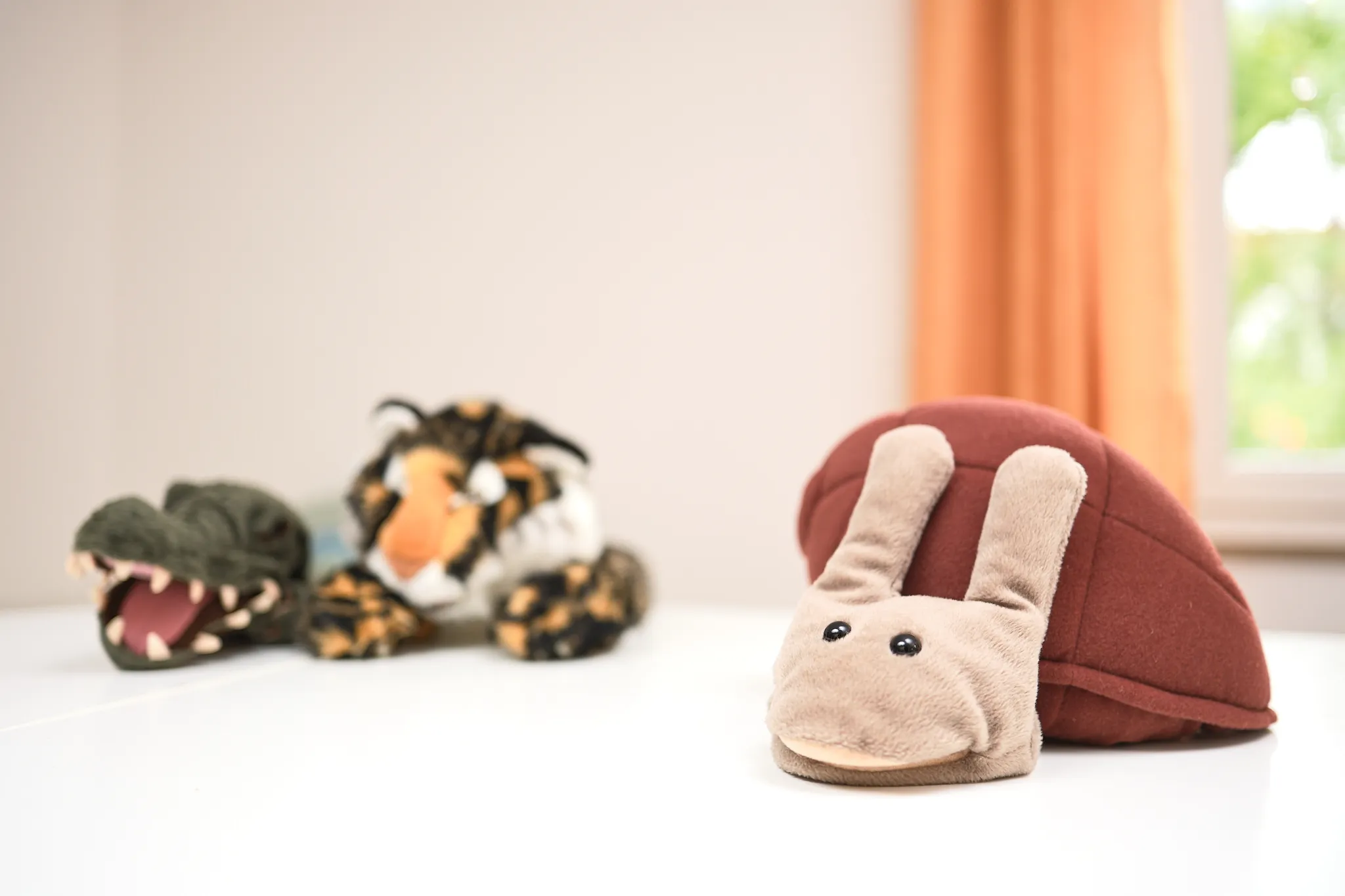 Therapiematerial und Kuscheltiere
